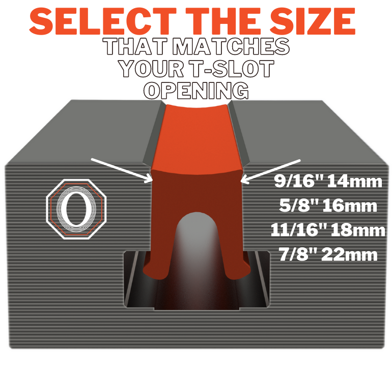 T-Slot Covers Sizing